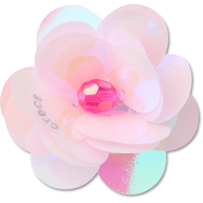 Crocs Latest Sequin Pink Flower Jibbitz™ charms