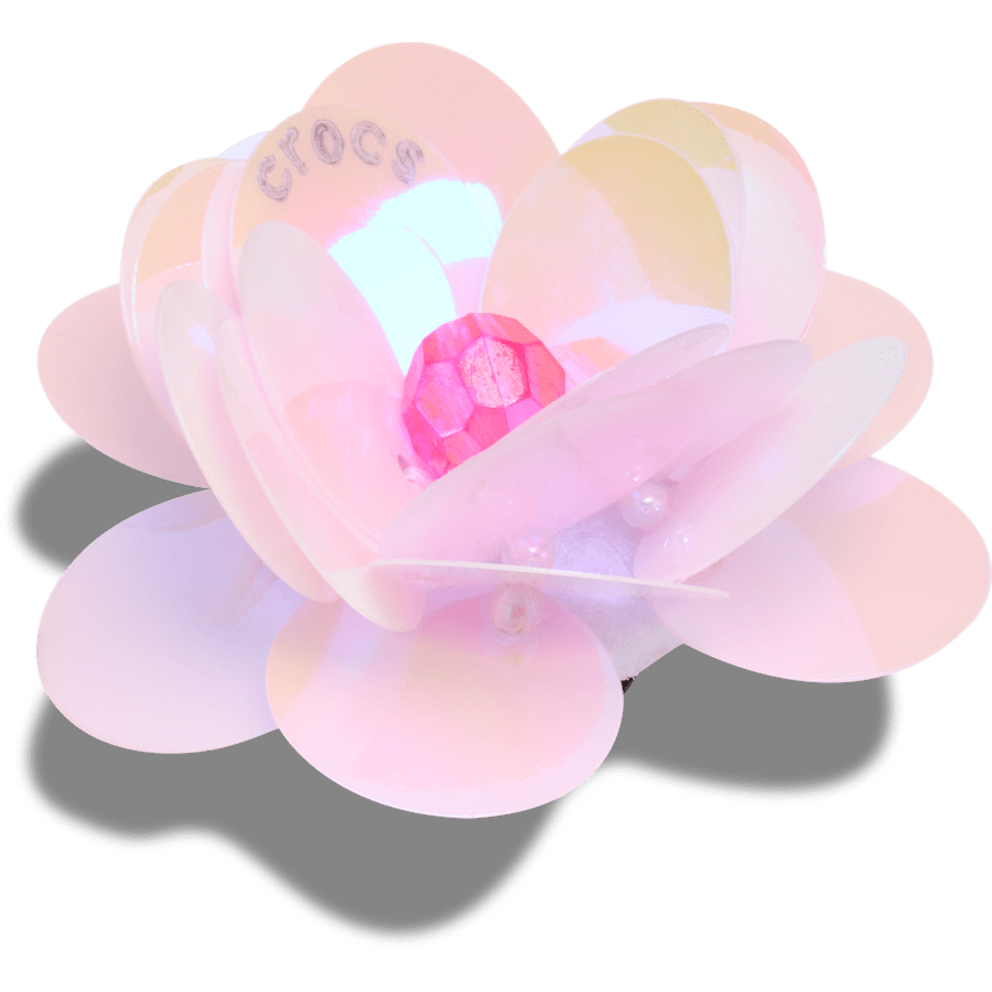 Crocs Latest Sequin Pink Flower Jibbitz™ charms