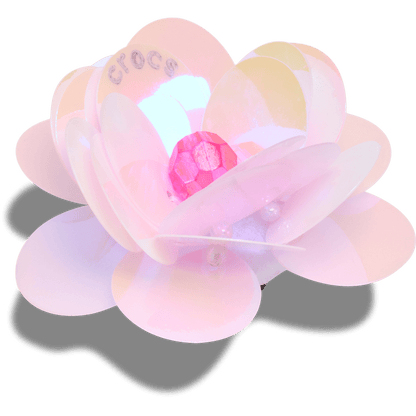 Crocs Latest Sequin Pink Flower Jibbitz™ charms