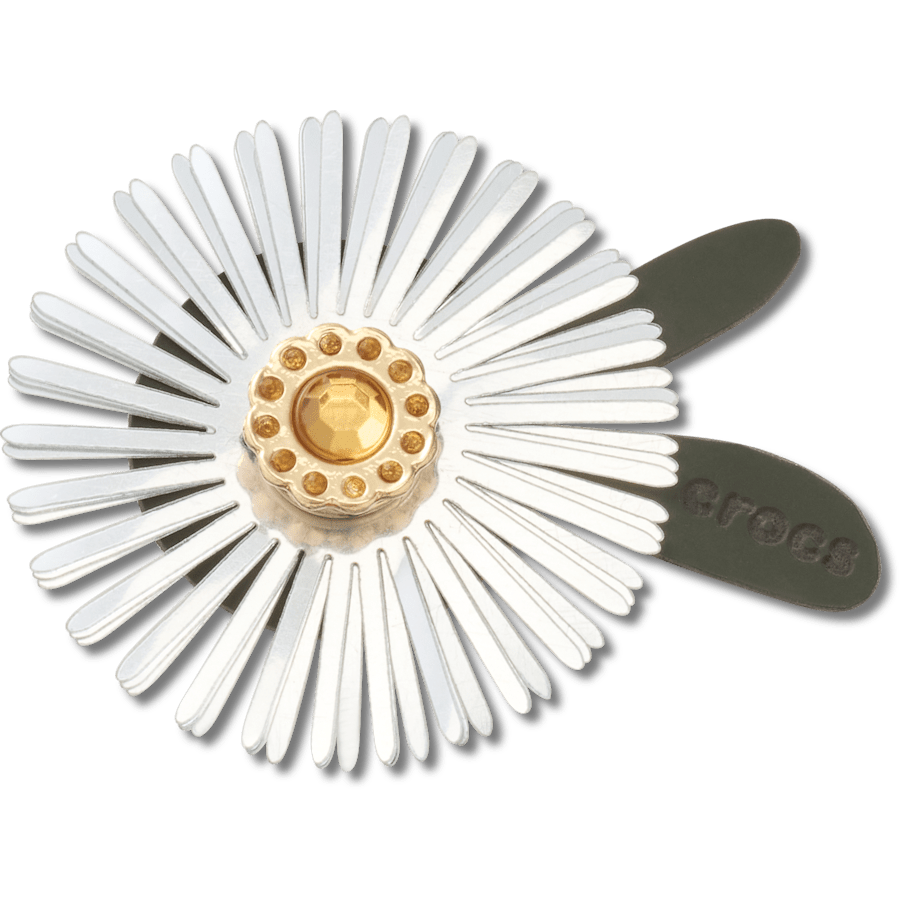 Crocs Signature Silver Sequin Flower Jibbitz™ charms