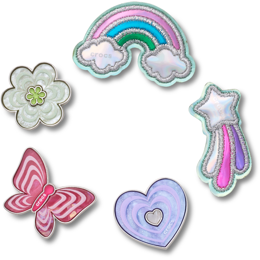 Crocs Great Value Funky Girly Icons 5 Pack Jibbitz™ charms