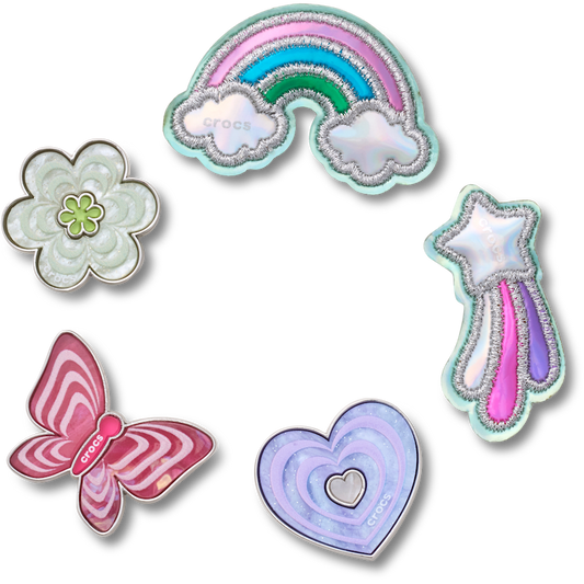 Crocs Great Value Funky Girly Icons 5 Pack Jibbitz™ charms