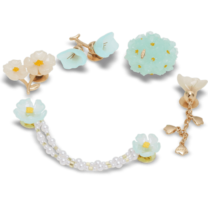 Crocs Recommended Blue Dainty Floral 5 Pack Jibbitz™ charms
