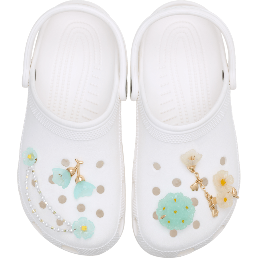 Crocs Recommended Blue Dainty Floral 5 Pack Jibbitz™ charms