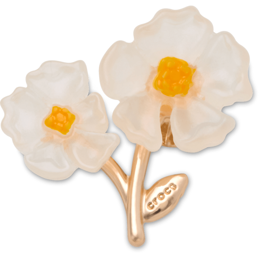 Crocs Customer Favorite White Floral Blossom Jibbitz™ charms
