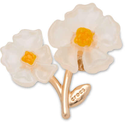 Crocs Customer Favorite White Floral Blossom Jibbitz™ charms