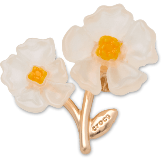 Crocs Customer Favorite White Floral Blossom Jibbitz™ charms