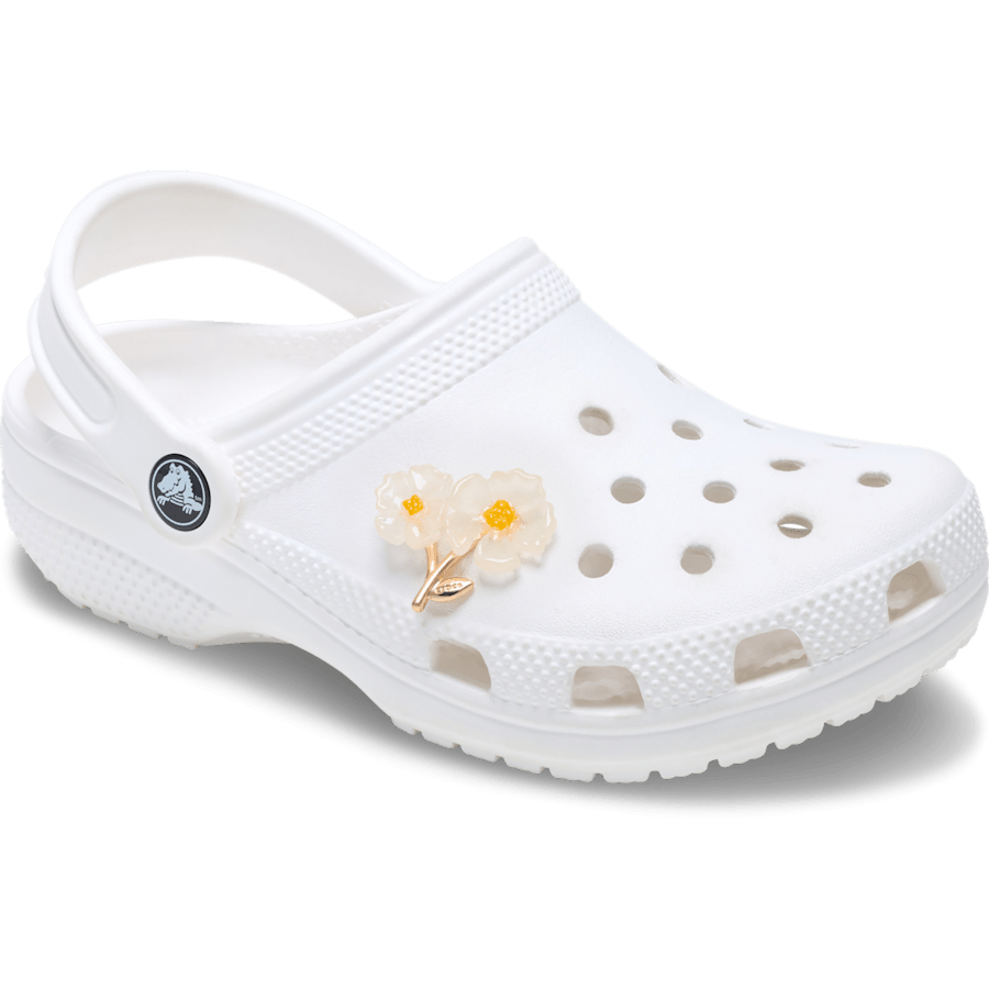 Crocs Customer Favorite White Floral Blossom Jibbitz™ charms