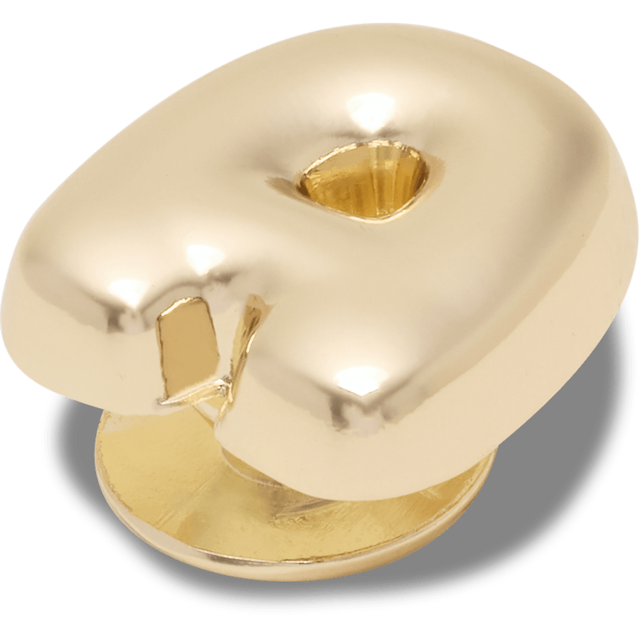 Crocs Featured Gold Bubble Letter A Jibbitz™ charms
