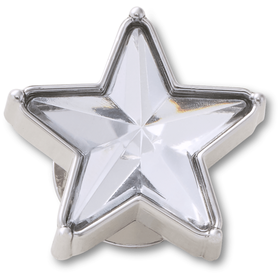 Crocs Premium Silver Gem Sparkle Star Jibbitz™ charms