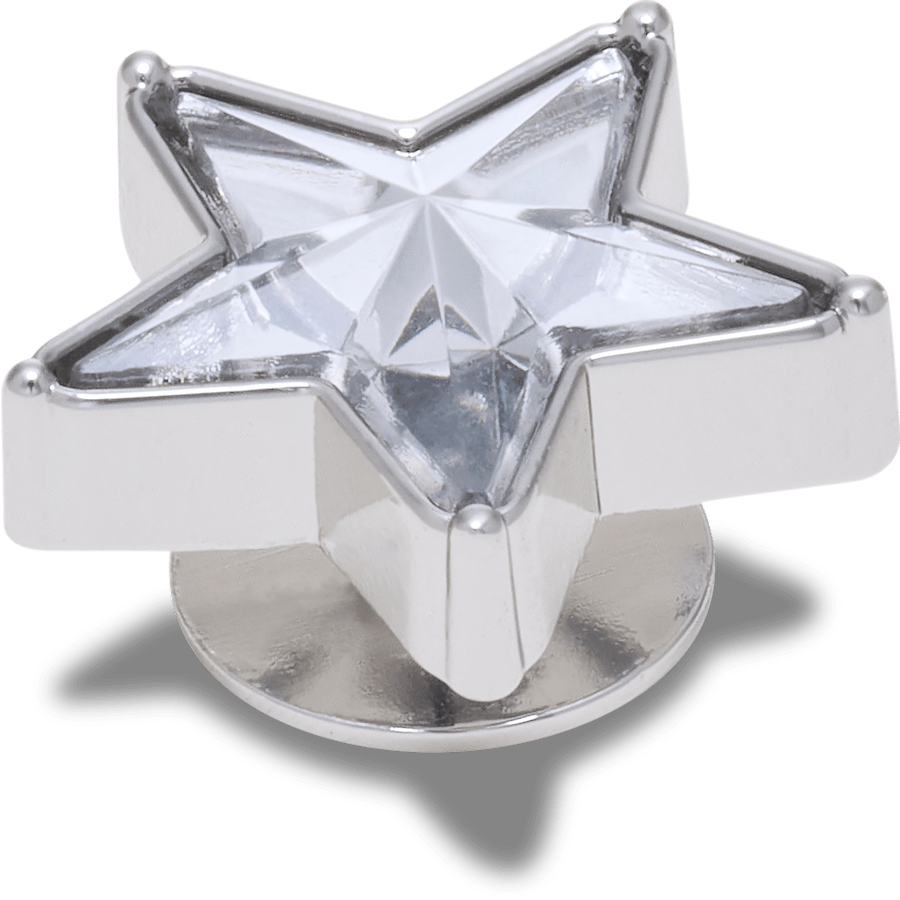 Crocs Premium Silver Gem Sparkle Star Jibbitz™ charms