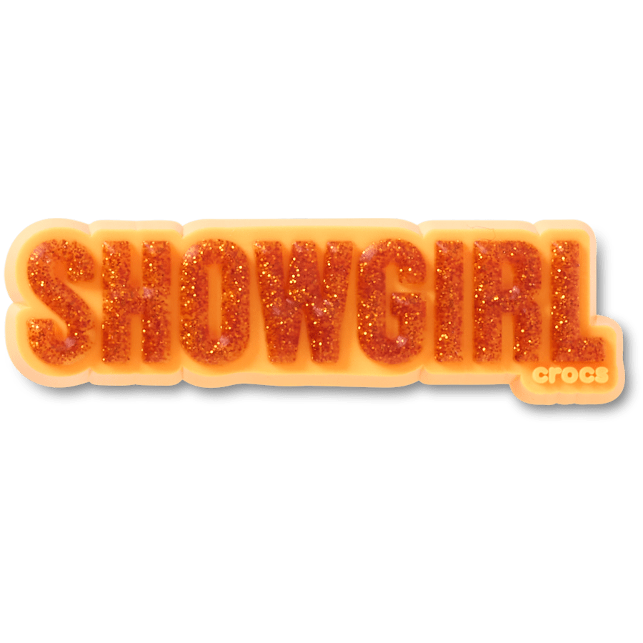 Crocs Exclusive Orange Glitter Sign Jibbitz™ charms