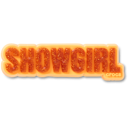 Crocs Exclusive Orange Glitter Sign Jibbitz™ charms