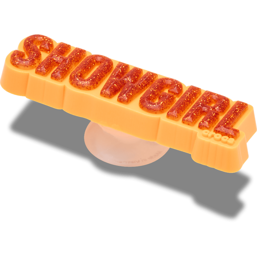 Crocs Exclusive Orange Glitter Sign Jibbitz™ charms