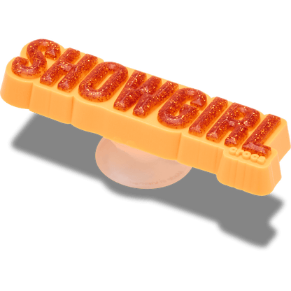Crocs Exclusive Orange Glitter Sign Jibbitz™ charms