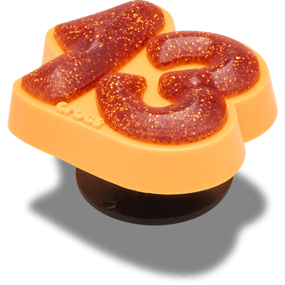 Crocs Hot Sale Orange Sparkly Number 13 Jibbitz™ charms