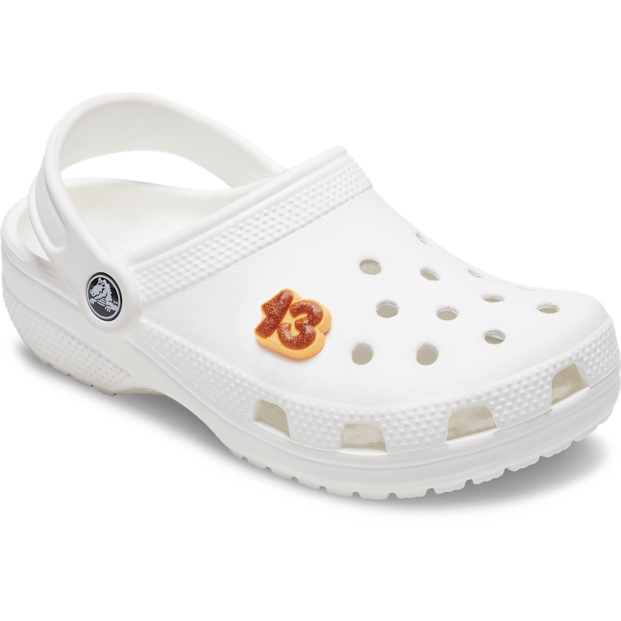 Crocs Hot Sale Orange Sparkly Number 13 Jibbitz™ charms