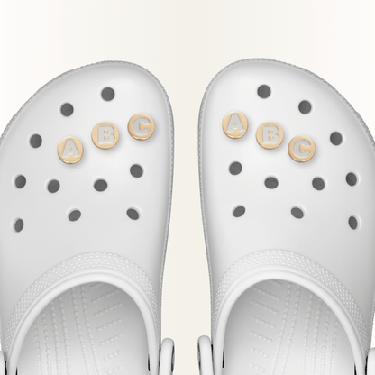 Crocs Smart Buy Gold Letter A-Z Jibbitz Shoe Charm