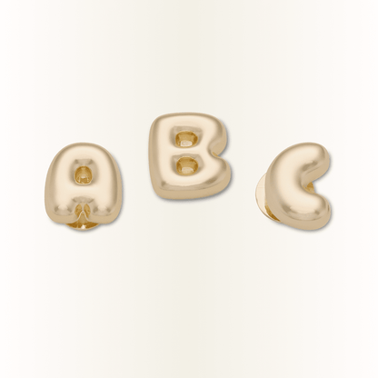 Crocs Hot Sale Gold Bubble Letter A-Z Jibbitz™ charms