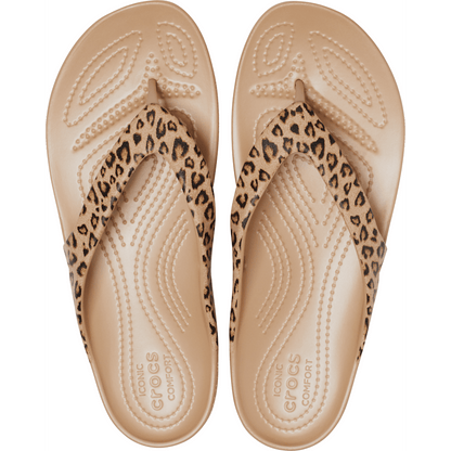 Crocs Recommended Women's Kadee II Leopard Flip
