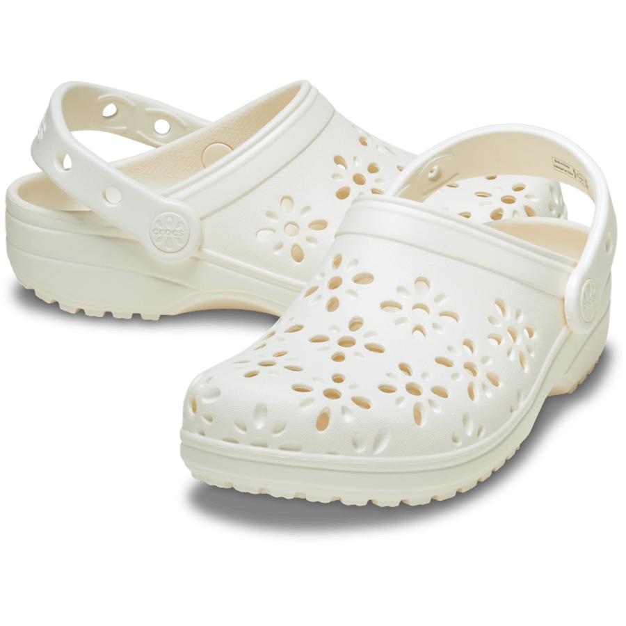 Crocs Exclusive Kids' Classic Floral Cut-Out Clog
