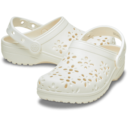 Crocs Exclusive Kids' Classic Floral Cut-Out Clog