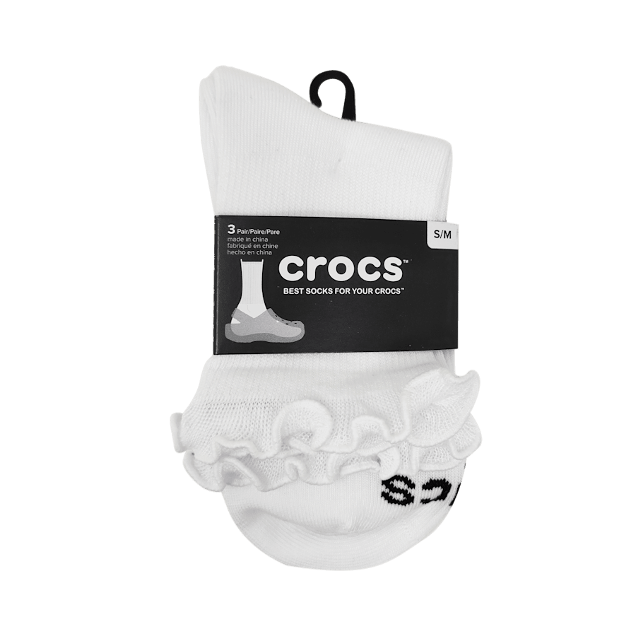 Crocs Sale CrocsSocks Ruffle Ankle 3 PK