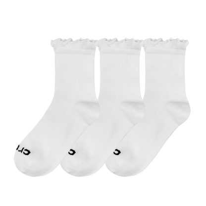 Crocs Sale CrocsSocks Ruffle Ankle 3 PK