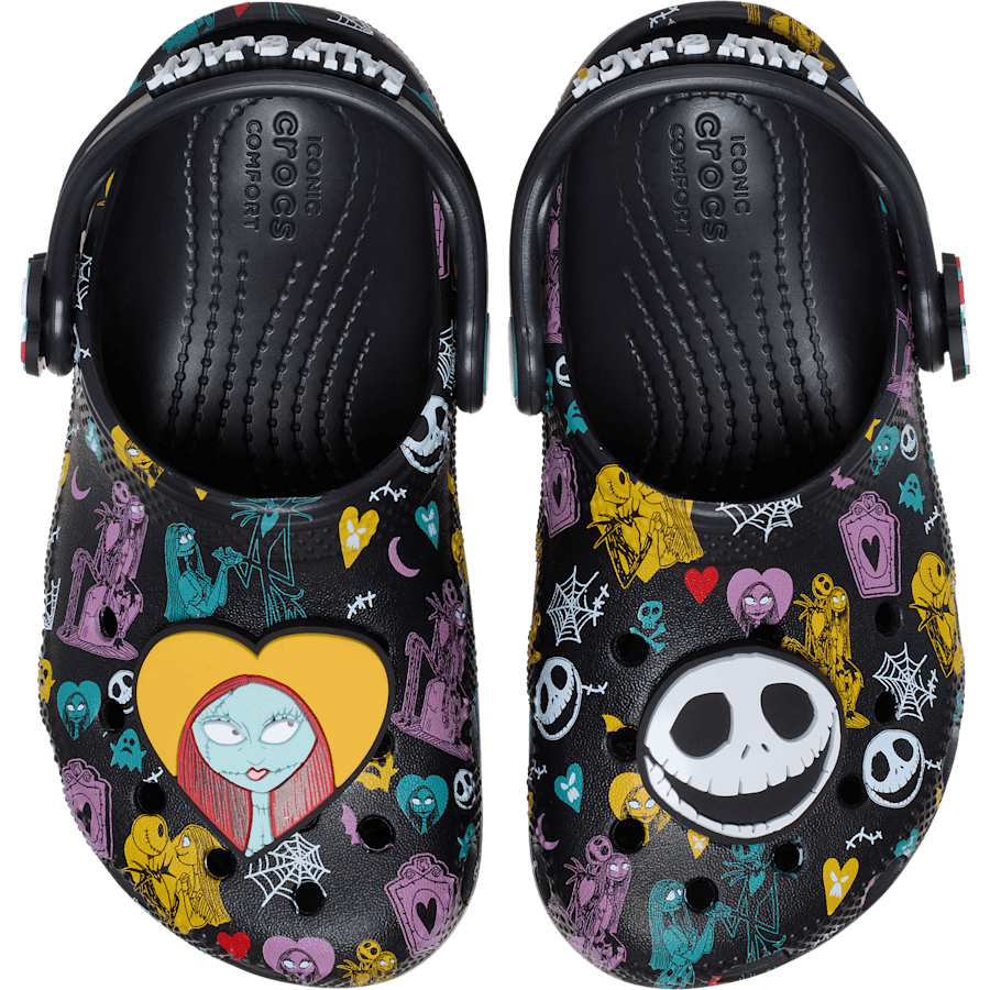 Crocs Signature Toddlers’ Disney Tim Burton's The Nightmare Before Christmas Jack and Sally Classic Clog