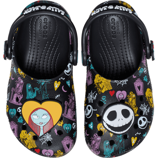 Crocs Signature Toddlers’ Disney Tim Burton's The Nightmare Before Christmas Jack and Sally Classic Clog