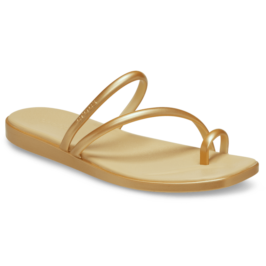 Crocs New Women's Miami Metallic Toe Loop Sandal