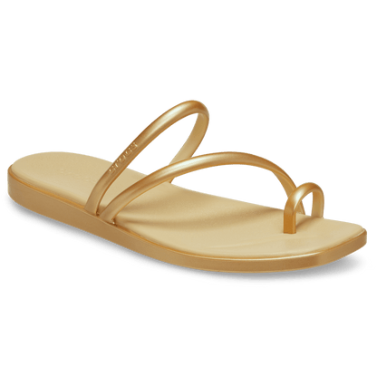 Crocs New Women's Miami Metallic Toe Loop Sandal