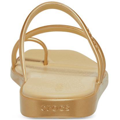 Crocs New Women's Miami Metallic Toe Loop Sandal
