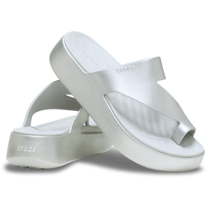 Crocs Hot Sale Getaway Metallic Platform Toe Loop