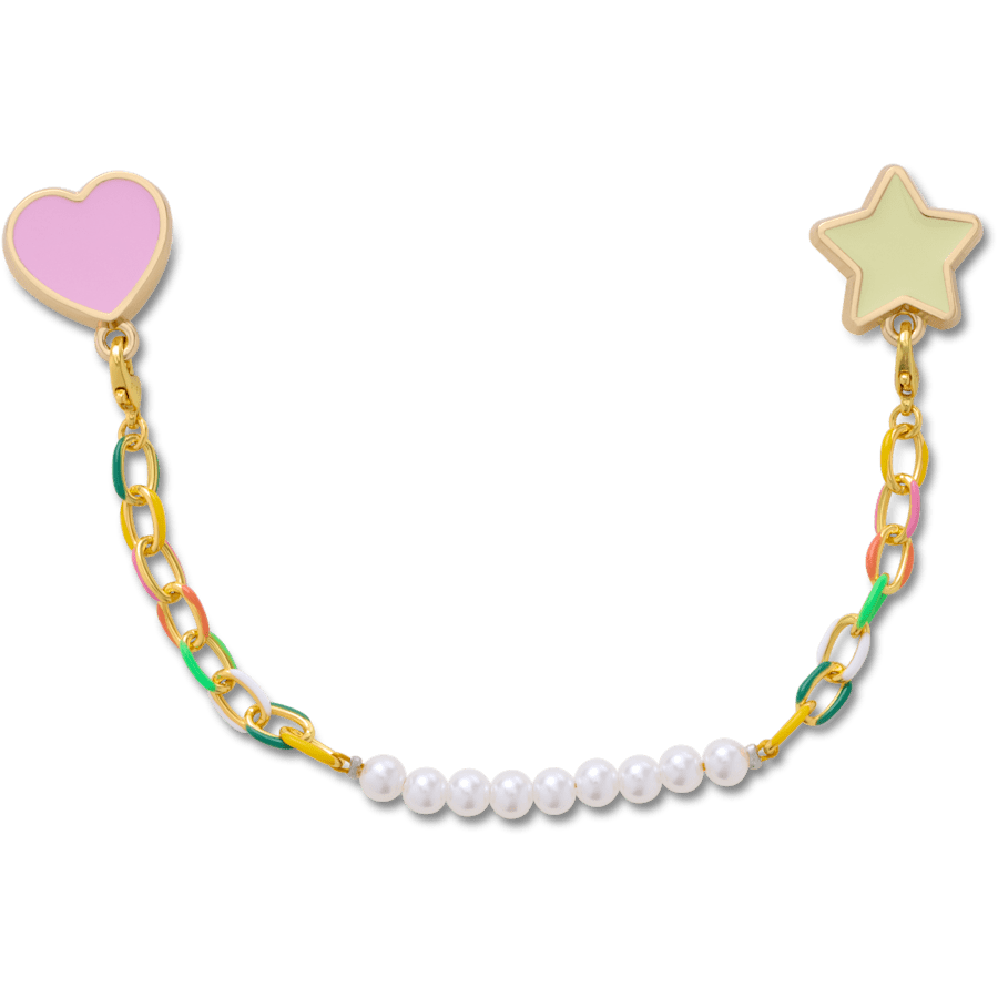Crocs Popular Pearl and Rainbow Bag Chain