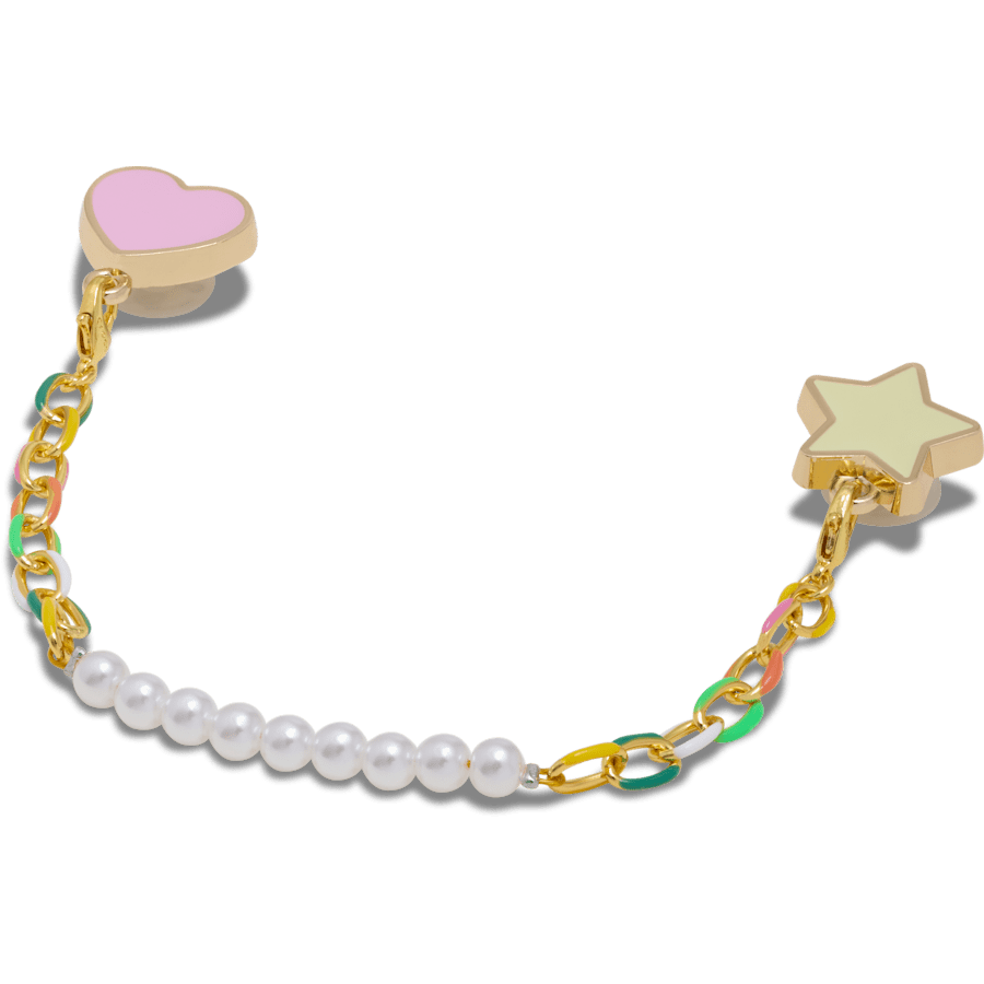 Crocs Popular Pearl and Rainbow Bag Chain