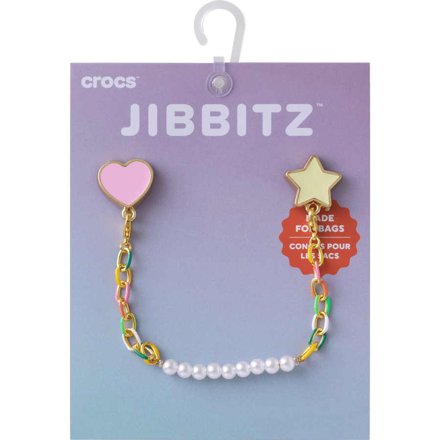 Crocs Popular Pearl and Rainbow Bag Chain