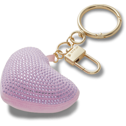 Crocs Quality Plush Gem Heart Bag Charm