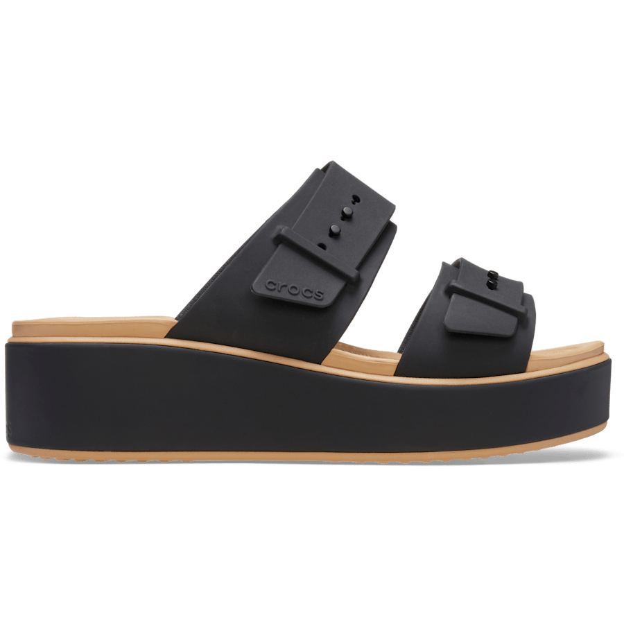 Crocs Essential Brooklyn Buckle Matte Wrap Low Wedge