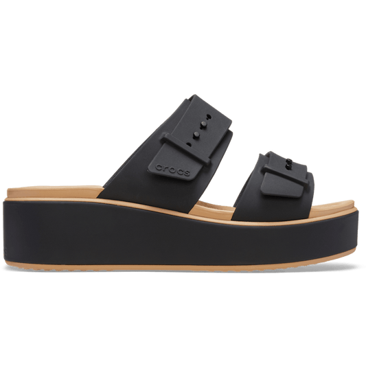 Crocs Essential Brooklyn Buckle Matte Wrap Low Wedge