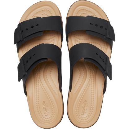 Crocs Essential Brooklyn Buckle Matte Wrap Low Wedge