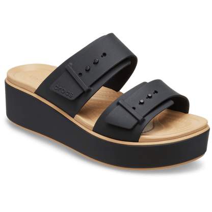 Crocs Essential Brooklyn Buckle Matte Wrap Low Wedge