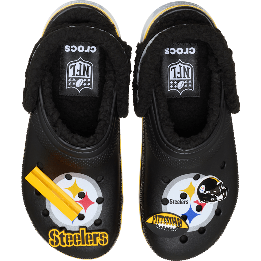 Crocs Hot Sale NFL Pittsburgh Steelers Classic Lined Clog