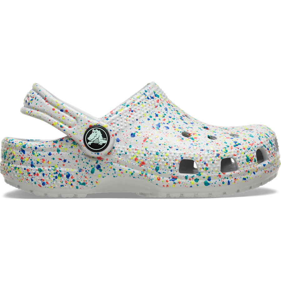 Crocs Classic Kids' Classic Glow Paint Splatter Clog