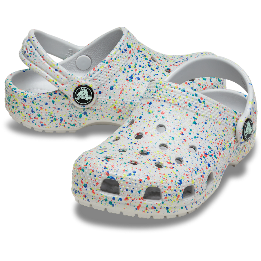Crocs Classic Kids' Classic Glow Paint Splatter Clog