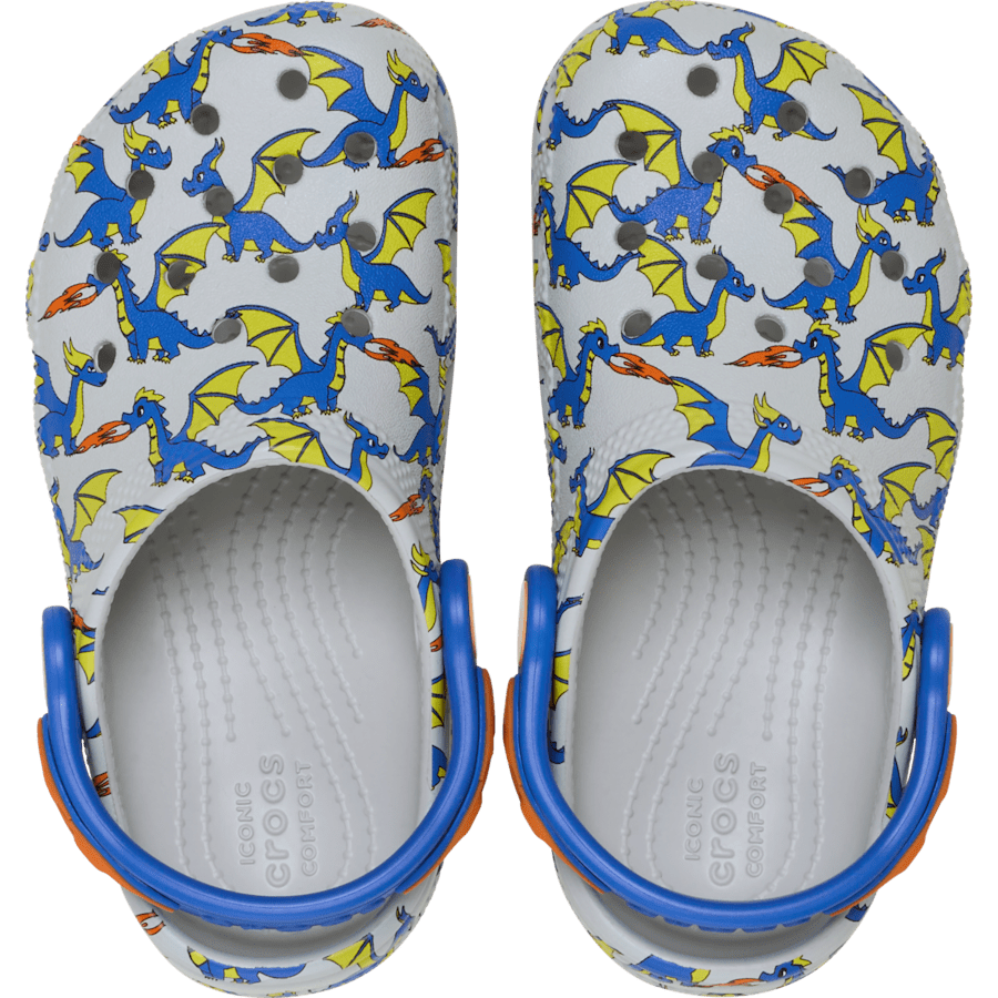 Crocs Latest Toddler Classic Dragon Graphic Clog