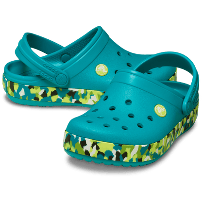Crocs New Kids' Crocband Glow Confetti Band Clog
