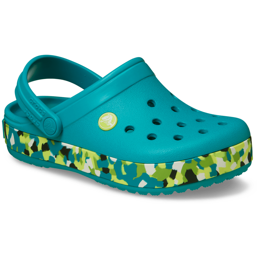 Crocs New Kids' Crocband Glow Confetti Band Clog