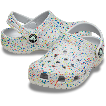 Crocs Trusted Toddler Classic Glow Paint Splatter Clog