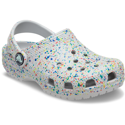 Crocs Trusted Toddler Classic Glow Paint Splatter Clog